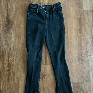 Anthropologie Black Pilcro Jeans Inseam Kickflare
